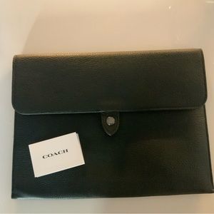 Designer Coach Black Tablet Sleeve